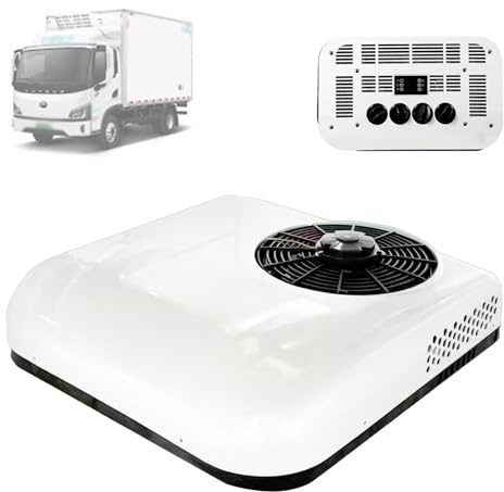 LwiftGal Climatiseur De Toit 12 V/24 V pour Camping-Cars, Camions, Fourgonnettes Et Tracteurs, avec TéLéCommande Ultra-Silencieux. 12V-HeatingandCooling