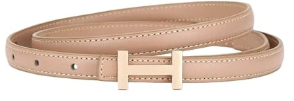 Gyios Cintura Vita Donna Sottile da con Fibbia A Forma di H, Regolabile per Jeans, Abiti, Giacche Vento, Abbigliamento Casual E Quotidiano-rosa-110 Cm