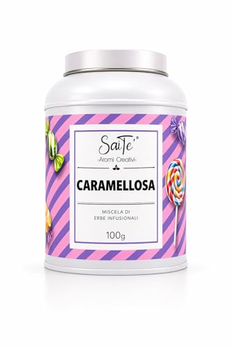 SaiTè Tisane sfuse Golose MARSHMALLOW 100gr – Infuso con cocco, mela, verbena, fragola, mango, vaniglia e lampone, Tisane regalo dal gusto dolce e fruttato - Made in Italy