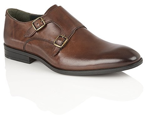 Silver Street London Men's Bourne Monk Formal/Office Leather Shoe
