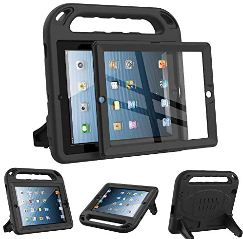Surom Funda para niños compatible con iPad 2, 3, 4 (modelo antiguo), protector de pantalla integrado, mango a prueba de golpes, soporte para niños, compatible con iPad 2ª, 3ª y 4ª generación, color