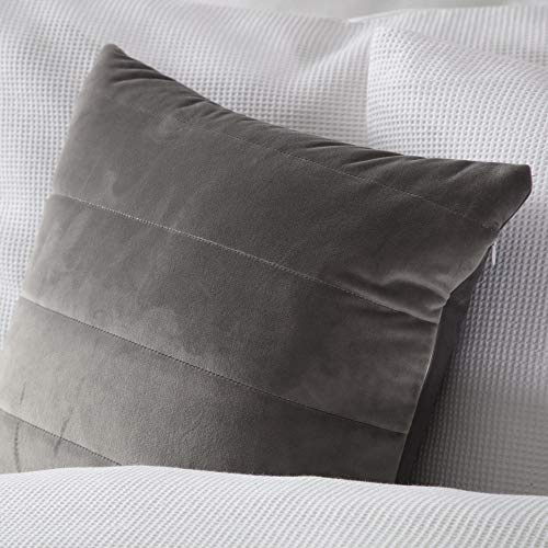 Belledorm Verona Filled Cushion (One Size) (Charcoal)