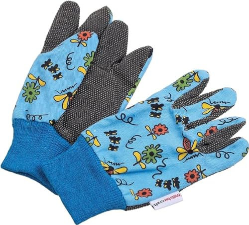 Meister Gartenhandschuh Gr. 5 / XXS - 1 Paar - Baumwoll-Liner - Motiv: Blümchen - Kleine Passform - Für Garten- & Bodenarbeiten / Beethandschuhe / Arbeitshandschuhe / 9003710