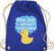 Shirtracer Turnbeutel Rucksack - Statement Sprüche Kinder - Ohne Ente geh ich nicht baden I Quietscheente lustig Geschenk Bade Fans I Quietsche Ente I Badeente I Bade Ente - Unisize - Royalblau