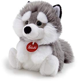 Trudi Fluffy Husky Plüschtier Weihnachts- und Geburtstagsgeschenk | 17x19x18cm | S | Fluffies | Modell 29047