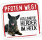 siviwonder Hollandse Herder Aufkleber Pfoten Weg Hundeaufkleber Folie Hund