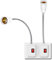 2 Pièces Porte E27 LED avec Interrupteur, Support De Lampe Convertisseur, Douille E27, Prise Murale, Lampe de Lecture pour Chambre Bureau
