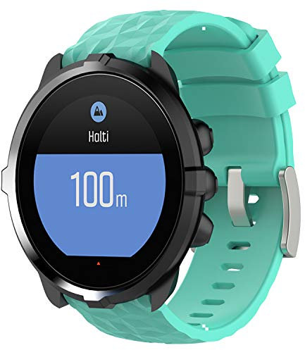 Shieranlee Armband für Suunto 7,24MM Ersatz Silikon Wechselarmbänder Fitness Uhrband Sport Uhrenarmbänder für Suunto Spartan Sport Wrist HR Baro/Suunto 9 /Suunto D5