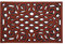 Nicoman - Zerbino in gomma riciclata, antiscivolo, 75 x 44 cm, colore: Terracotta