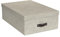 BIGSO INGE 3er-Set Aufbewahrungsboxen für das Schlaf-, Kinder-, Arbeits- oder Badezimmer – Ordnungsbox mit Deckel – Aufbewahrungskisten in Leinenoptik – beige