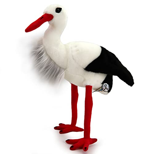 Storch Kuscheltier Vogel stehend Premium Plüschtier Tristan - Kuscheltiere*biz