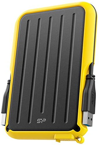 Silicon Power 2TB Game Drive Externe Festplatte A66, kompatibel mit PS5 PS4 Xbox One PC und Mac - Gelb