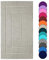 Lashuma Badvorleger Baumwolle 50x80 cm, London Badezimmerteppich Grau - Kiesel