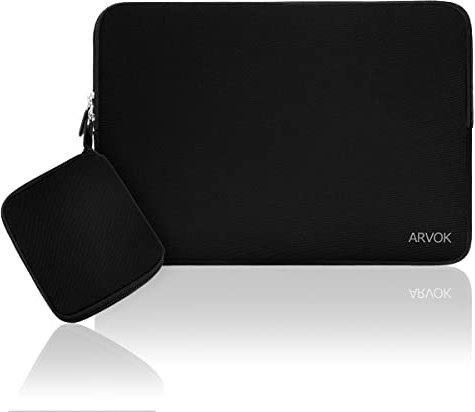 ARVOK 13 13.3 14 inch Laptop Sleeve with Extra Bag for MacBook Air/Pro 13/MacBook Pro 14/ Water Resistant Canvas Fabric Notebook Computer/Tablet Pouch Cover Case for HP/Dell/Asus/Acer/Samsung