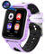 Mingfuxin Kinder-Spiele-Smartwatch, Kinder-Smartwatch, mit Touchscreen, 18 Spiele, Kamera, Schrittzähler, Wecker, MP3-Player, Musikuhr für Jungen und Mädchen, Geburtstag (lila)