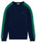 ROLAND-GARROS - Pull Over Heritage - Sweat - Collection Rene - Veste Homme - 100% Coton - Marine et Vert - Taille M