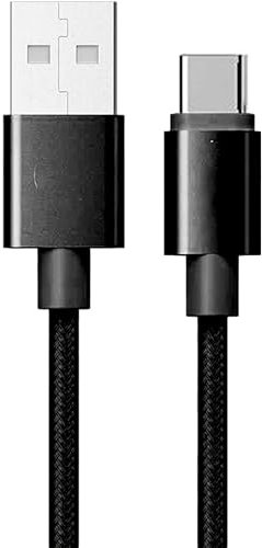 Levitantes Câble noir USB vers type C, câble chargeur 1 mètre USB vers type C, câble Platinum USB vers type C charge rapide