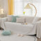 ZCXRYFL Sofa üBerwurfe FüR 1 2 3 4-Sitzer Home Mehrzweck Sofa üBerwurfdecke L Form Wasserdichter Sofabezug Aus Polyester Katzenschutz Decken MöBeldekoration Hussen(180X400cm,White)