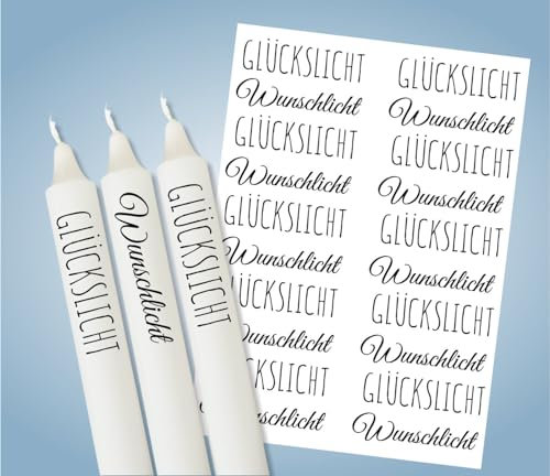 Tattoofolie für Kerzen/Keramik DIN A5 verschiedene Motive Blumen Herzen Glückslicht (Glückslicht)