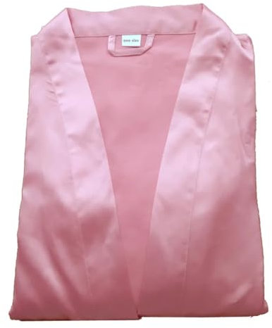 Wjnvfioo Robe d'été en satin soyeux en dentelle - Pyjama d'été de couleur unie, Rose pâle., taille unique