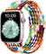 CeMiKa Geflochtenes Armband Kompatibel mit Apple Watch Armband 44mm 45mm 49mm 42mm 46mm für Damen Herren, Elastisches Solo Loop Nylon Armband für iWatch Series 10 9 8 7 6 5 4 3 SE Ultra 2 1