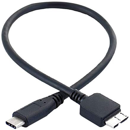 Lanko Câble de Disque Dur, Câble de DonnéEs USB 3.1 Type-C Mâle vers USB 3.0 Micro-B Mâle pour TéLéPhone Tablette, 500084708