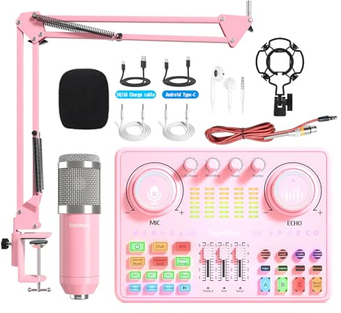DJ20 Soundkarte und BM800 Pink Cantilever Set (48V)