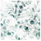 Weiß Servietten Eukalyptus Grün Hochzeit Servietten, 2-lagig, 33x33cm, Grün Party Baby Shower Dinner Papierservietten Tischdekoration, insgesamt 80 Stück
