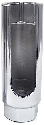 CASNO Clé à douille à capteur traitée thermiquement pour la résistance - Taille 22 mm 12,5 mm - Douille de sonde lambda en acier au manganèse - Taille du capteur : 22 mm - 12,5 mm