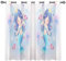 ANHOPE Ozean Tier Meerjungfrau Vorhänge mit Ösen Blickdichte Gardinen Thermo Vorhang Blackout Curtain Schlafzimmer Wohnzimmer Kinder Mädchen Verdunklungsvorhänge 2er Set H 160 x B 107 cm