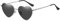 QVKUUT Vintage Herz Sonnenbrille Damen Polarisierte, Festival Herzform Sonnenbrille(Silber/Schwarz)