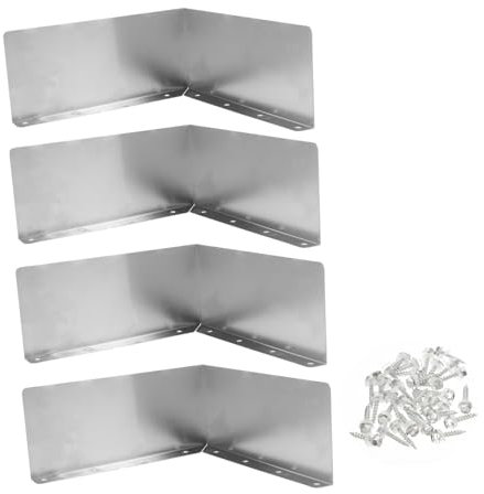 CRILSTYLEO 4pcs Roof Rainwater Diverter Roof Rain Diverter Splash Guards Metal Roofing Rain Diverter Roofing Guards Downspout Splash Guard Gutter Guard Gutter Kit for Shed Aluminum