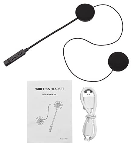 ciciglow Casque de Moto, écouteurs BT sans Fil avec Micro, Casque Stéréo Bluetooth HiFi