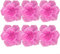 Kunstvoll gearbeitete Papierblumen, 3D-Design, 6er-Set, für stilvolle Dekoration für Zuhause und Veranstaltungen, dunkel