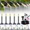 Bewässerungssystem Garten – 360° Automatisches Tropfbewässerungssystem mit Messingdüsen & Metallschlauch – DIY Sprüh-Set für Hochbeet, Terrasse, Gewächshaus & Blumenbeet (5M)