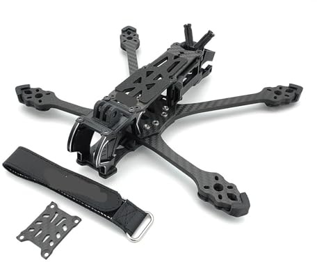 Mark5 O4 Pro FPV Rahmen Kit X/DC Version 5 zoll Carbon Fiber Quadcopter Racing Drone for RC freestyle DIY teile(DC frame kit black)