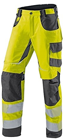 KÜBLER REFLECTIQ Warnschutz-Sommerhose PSA 2 | Warngelb/Anthrazit | Größe 44