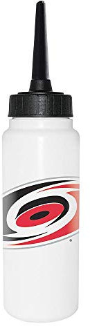 Sherwood NHL Trinkflasche 1000 ml, Carolina Hurricanes, Eishockey Trinkflasche, Sportflasche mit NHL Club Logo, biegsamer Silikon-Trinkhalm