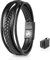 Steinbock7 Hochkar Lederarmband - Eleganter Edelstahl-Magnetverschluss, Langlebig & Stylisch, Perfekt für Urban & Outdoor, in Geschenkbox - 20cm