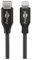 Goobay 39445 Lightningkabel 1m / MFi Apple Lightning auf USB C Ladekabel / Highspeed 480 Mbits / Aufladekabel Handyladekabel iPad iPhone AirPods / Schwarz / 1m