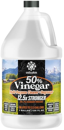 Calyptus 50% Concentrated Vinegar | Max-Performance (12.5X Power), 1 Gallon