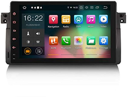 ERISIN 9 Zoll Android 12.0 Autoradio für BMW 3er E46 M3 Rover 75 MG ZT Unterstützt GPS-Navi Carplay Android Auto DSP Bluetooth A2DP DVB-T/T2 WiFi DAB+ 8-Kern 4GB RAM+64GB ROM