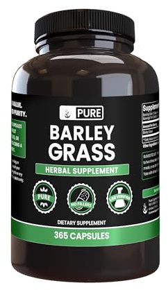 Pure Original Ingredients Barley Grass (365 Capsules) No Magnesium Or Rice Fillers, Always Pure, Lab Verified