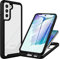 CENHUFO Hülle für Samsung Galaxy S21 FE 5G/4G, 360 Grad Schutzhülle mit Eingebautem Displayschutz Stoßfest Panzerhülle Bumper Cover Case komplett Handyhülle für Samsung Galaxy S21 FE 5G4G -Schwarz