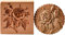 Timbri per biscotti in legno, 3D Set di Stampi Biscotti, per biscotti, cioccolato, stampini in rilievo, decorazione per torte (Provance Rose)