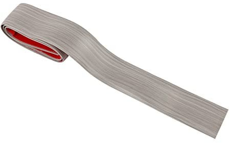 Self Adhesive Floor Trim Carpet Edge Strip Floor Transition Laminate Threshold Strip Wood Effect Transition Strip Door Floor Cover Threshold (Grey Wooden Grain)