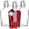 KADAX Obstlikörflasche mit Bügelverschluss, Bügelflasche, vintage Glasflasche, robuste Flasche aus Sodaglas, Bügelverschlussflasche