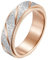 Epinki Bague Anxiete Femme, Bague d'Anxiété Mat Or Rose Bague Anti Stress en Acier Inoxydable Taille 49