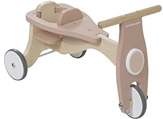 VERTBAUDET Babytrage + Sitz aus Holz, Beige, mittelgroß, einfarbig mit Dekort