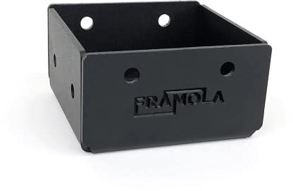 Framola Black Pergola Kit Post Base Bracket - Outdoor Timber Construction Pergolas Structure Brackets - Heavy Duty Brackets for DIY, Garden, Patio, Car Ports, Fence and Upright (3in - 75mm Post)